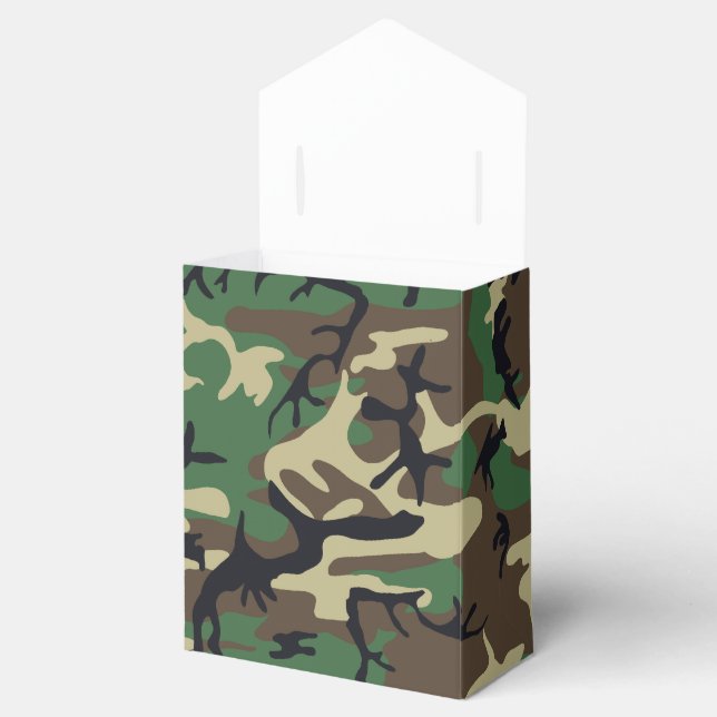 Military Camouflage Favor Box (Opened)