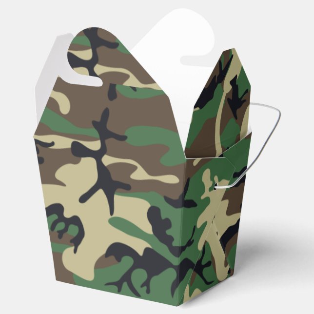 Military Camouflage Favor Box (Opened)