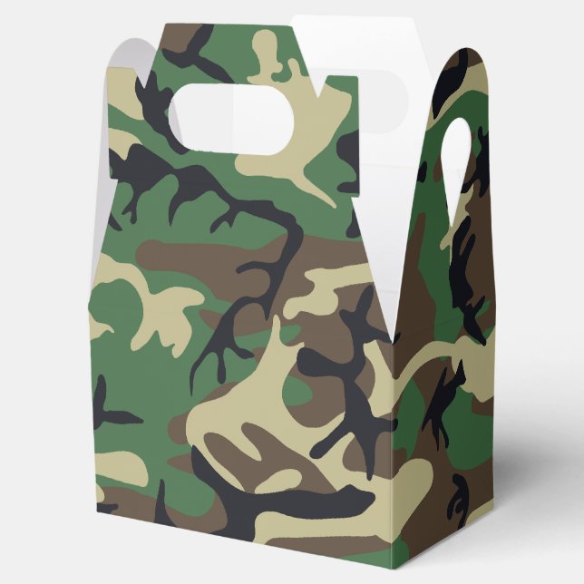 Military Camouflage Favor Box (Opened)