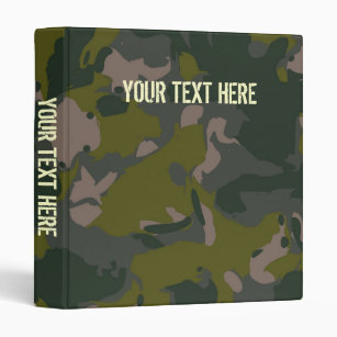 Military camouflage for army soldier Vietnam style Binder