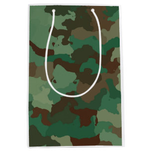 Military Camouflage Pattern (Armed Forces) Medium Gift Bag
