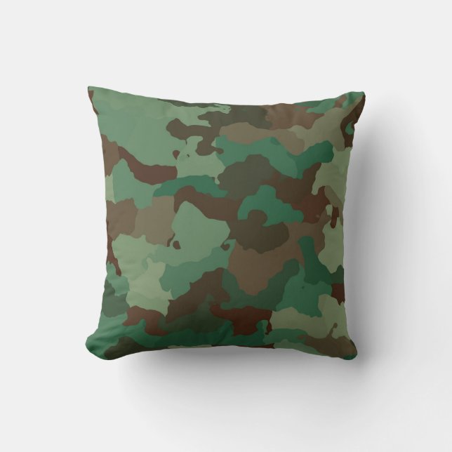 Military Camouflage Pattern (Armed Forces) Throw Pillow (Front)