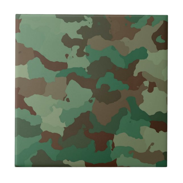 Military Camouflage Pattern (Armed Forces) Tile (Front)