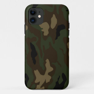 military camouflage pattern army soldier uniform k iPhone 11 case