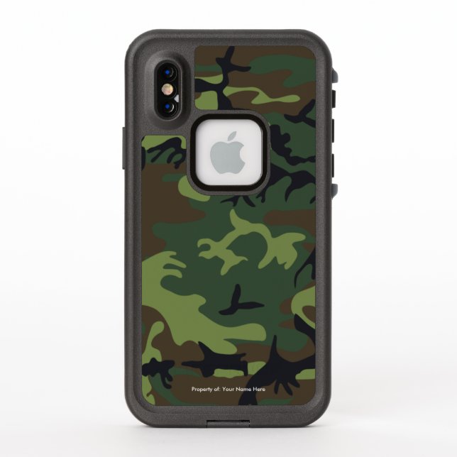 Military Camouflage Pattern LifeProof Case (Back)