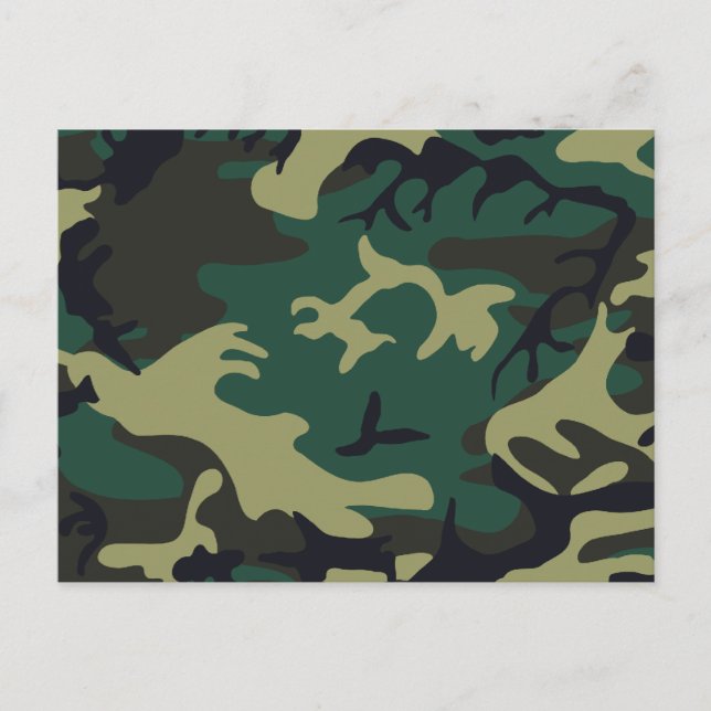 Military Camouflage Postcard (Front)