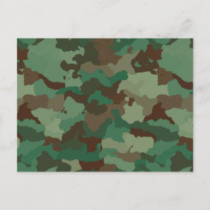 military camouflage postcard
