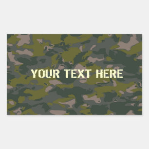 Military camouflage sticker