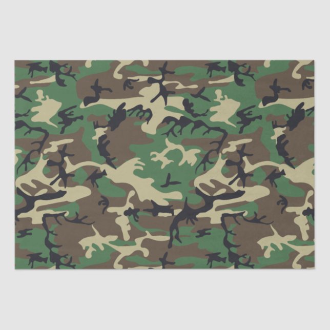 Military Camouflage Tissue Paper (Front)