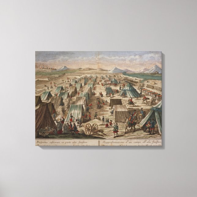 Military camp, c.1780 canvas print (Front)