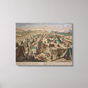 Military camp, c.1780 canvas print