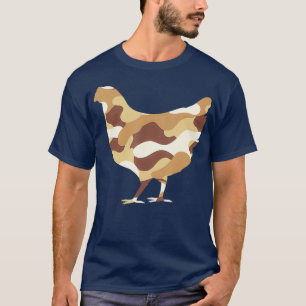 Military Chicken Camo Men Print US Hen Fowl Gift T-Shirt