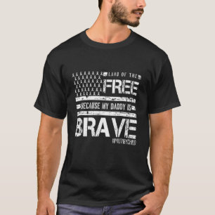 Military Child Month Purple Up Land Of The Free Da T-Shirt