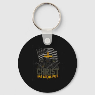 Military Christian Design Soldier Army Prayer Fait Keychain