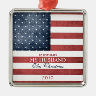 Military Christmas Metal Ornament