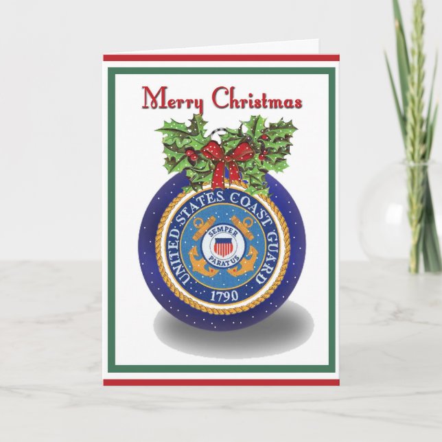 Military Coast Guard Christmas Card (Front)