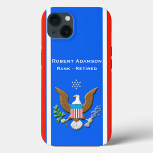 Military Coast Guard Defence emblem personalize iPhone 13 Case