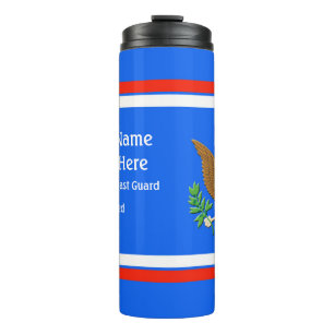 Military Coast Guard Defense emblem Personalize Th Thermal Tumbler