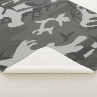 Military colours sherpa blanket