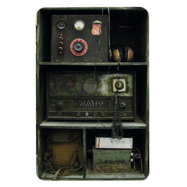 Military Comms Vintage Radio Equipment Magnet (Vertical)