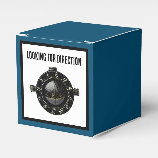 Military Compass Survival Navigation Adventure Favor Box (Front Side)
