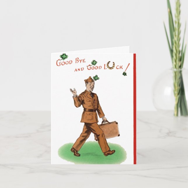 Military Congratulations Army Enlistment Card (Front)