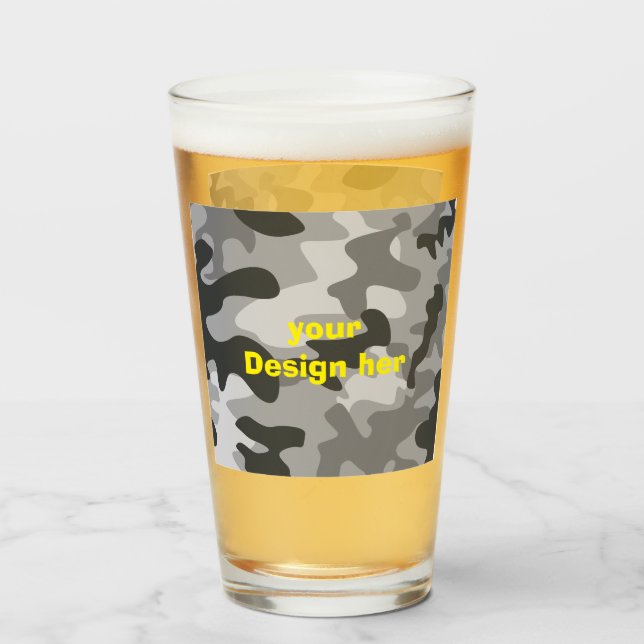military cut Glass Cup  personalized gifts (Back Filled)