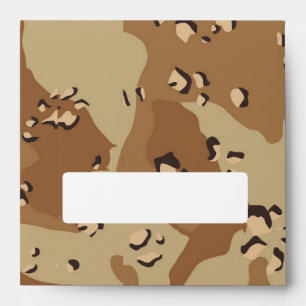 Military Desert Camouflage Background Envelope