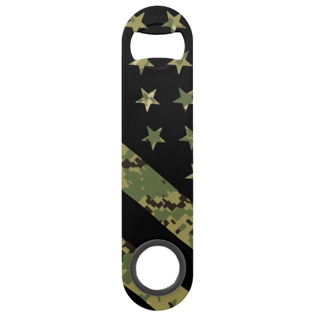 Military Digital Camouflage US Flag Bar Key (Front)