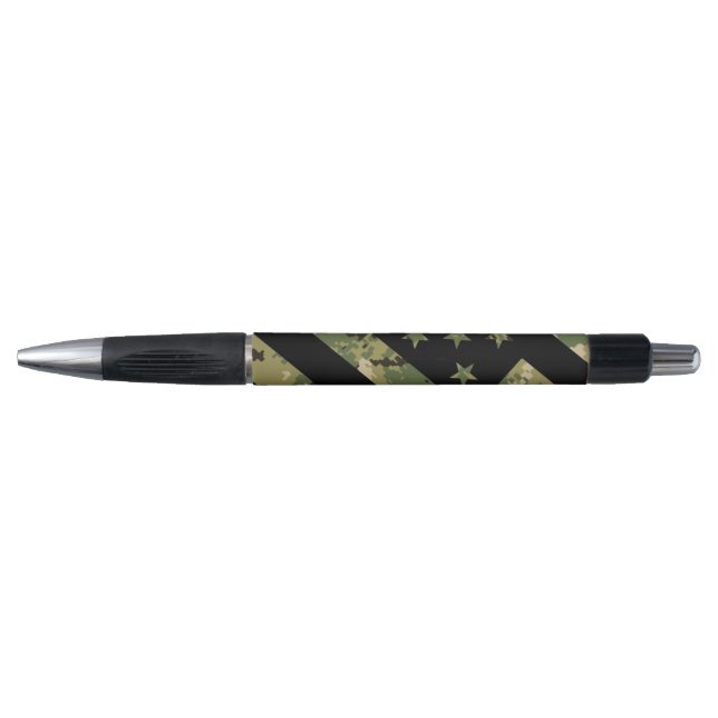 Military Digital Camouflage US Flag Pen (Front)