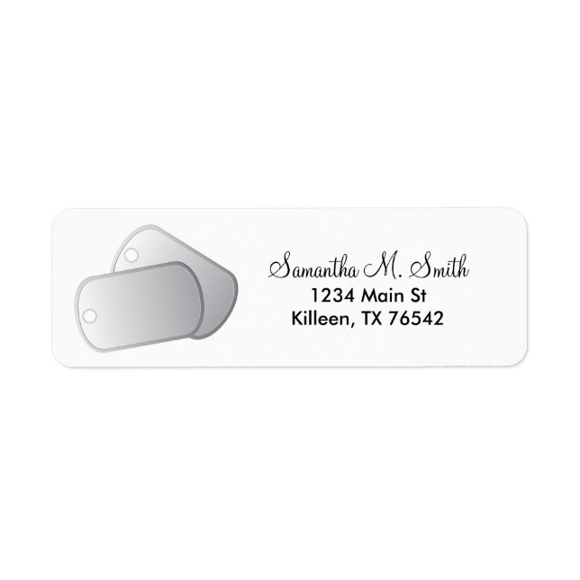 Military Dog Tags (Front)