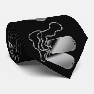 MILITARY DOG TAGS tie