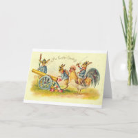 Military Easter Greeting!  Vintage Easter Card!