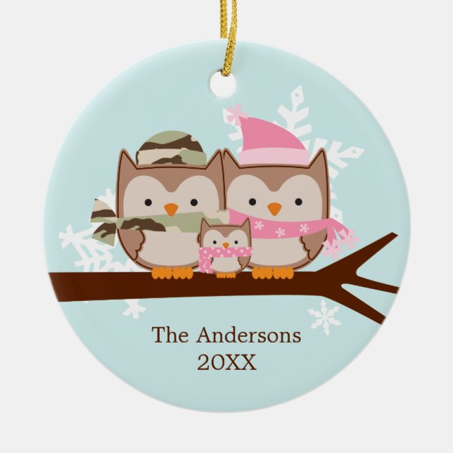 Military Family Christmas Ornaments (Front)