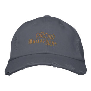 Military Family Marines Fun Embroidered Hat