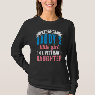 Military Family Veteran Girl Kids I'm A Veteran's T-Shirt