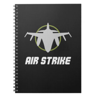 Military Fighter Jet Air Strike Notebook