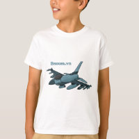 Military fighter jet plane cartoon