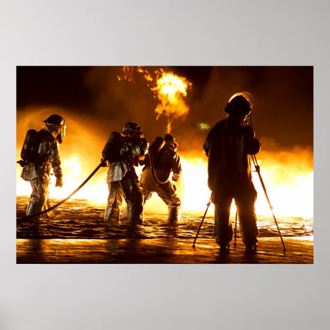 Military Firefighters Poster (Front)