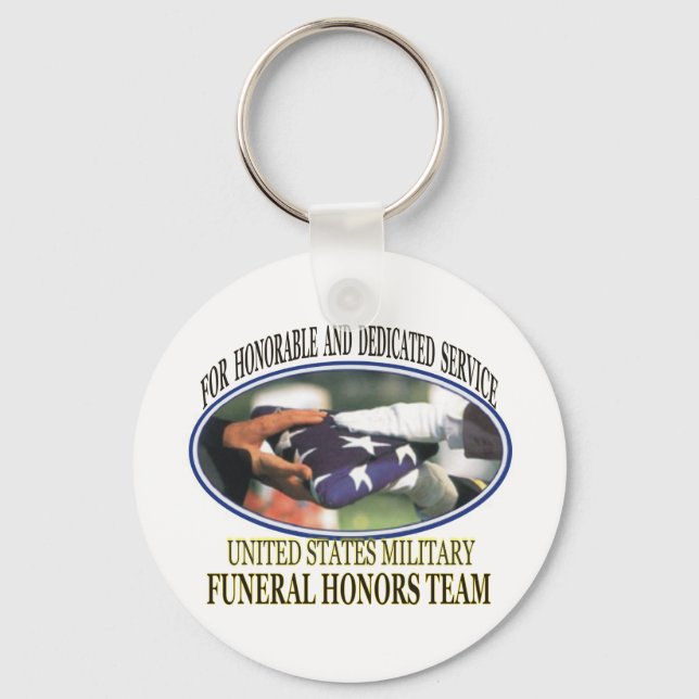 Military Funeral Honours Keychain (Front)
