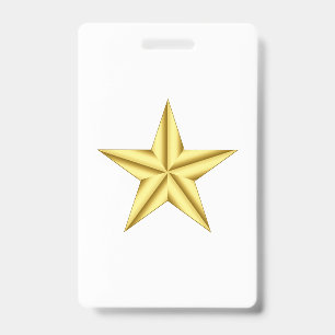 Military General Gold Star Badge