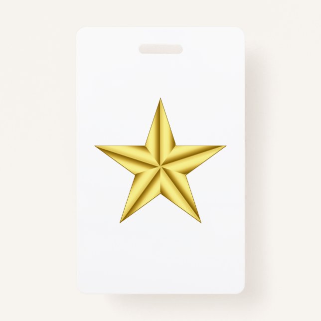 Military General Gold Star Badge (Front)