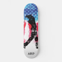 *~* Military Golf Golfer Red White Blue Flag