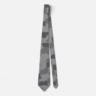 Military Gray Camo Tie