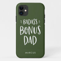 Military Green Bonus Dad Stepfather Personalized