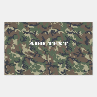 Military Green Camouflage Pattern Sticker