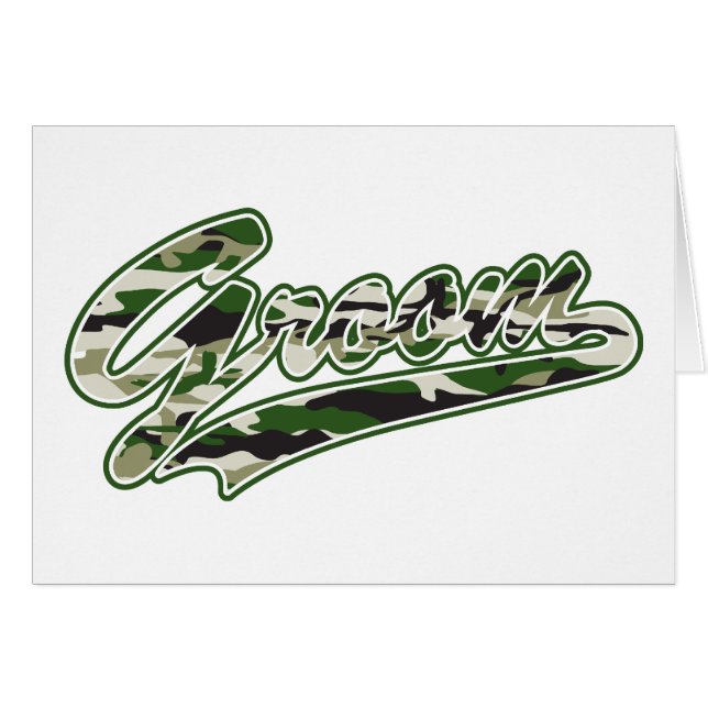 Military Groom Camouflage (Front Horizontal)