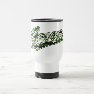 Military Groom Camouflage Travel Mug