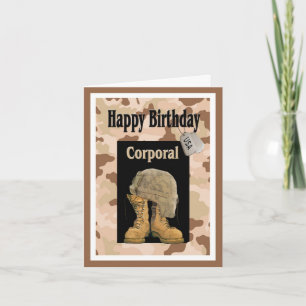 Military Happy Birthday Card