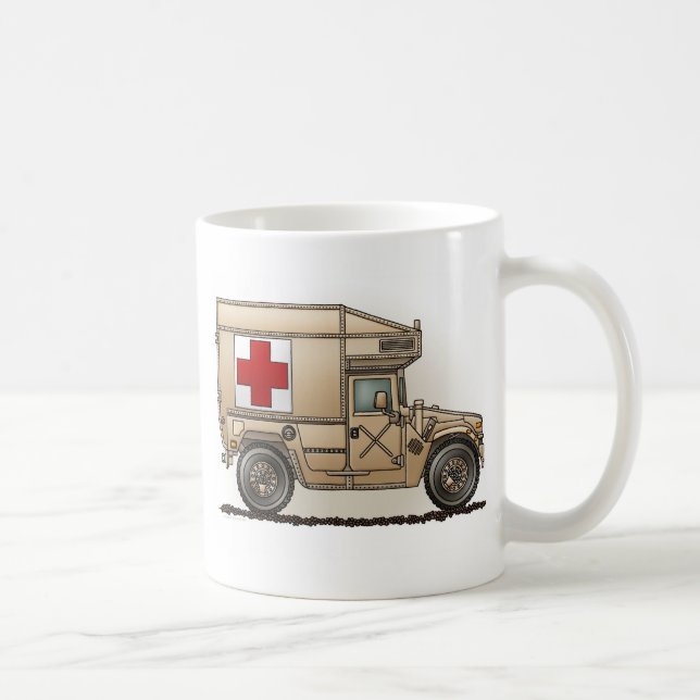 Military Hummer Ambulance Mug (Right)